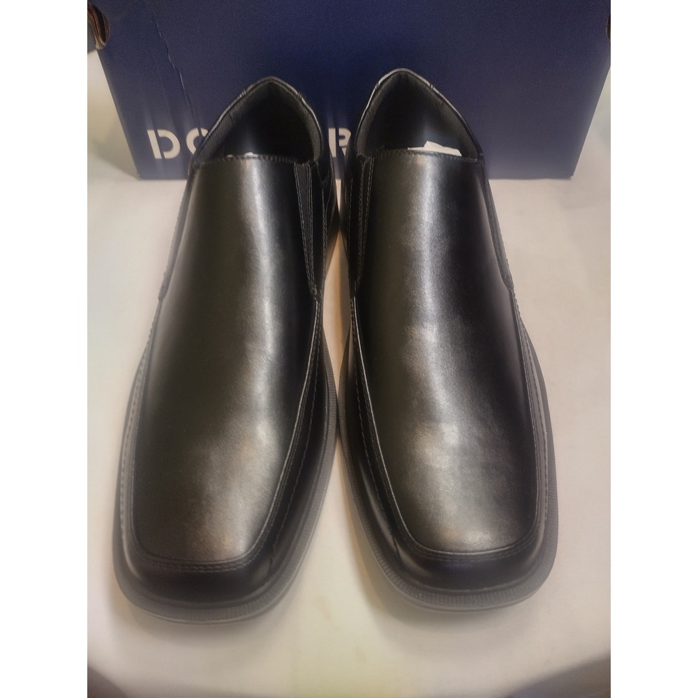 Dockers Edson Mens Black Slip On Dress Shoes Square Toe Loafers Size 11.5M